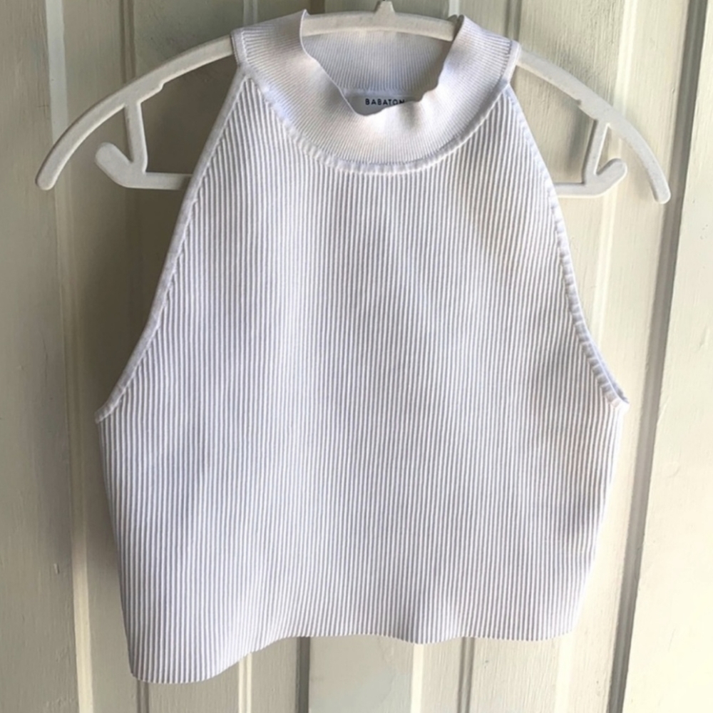 Aritzia Babaton sculpt knit halter top